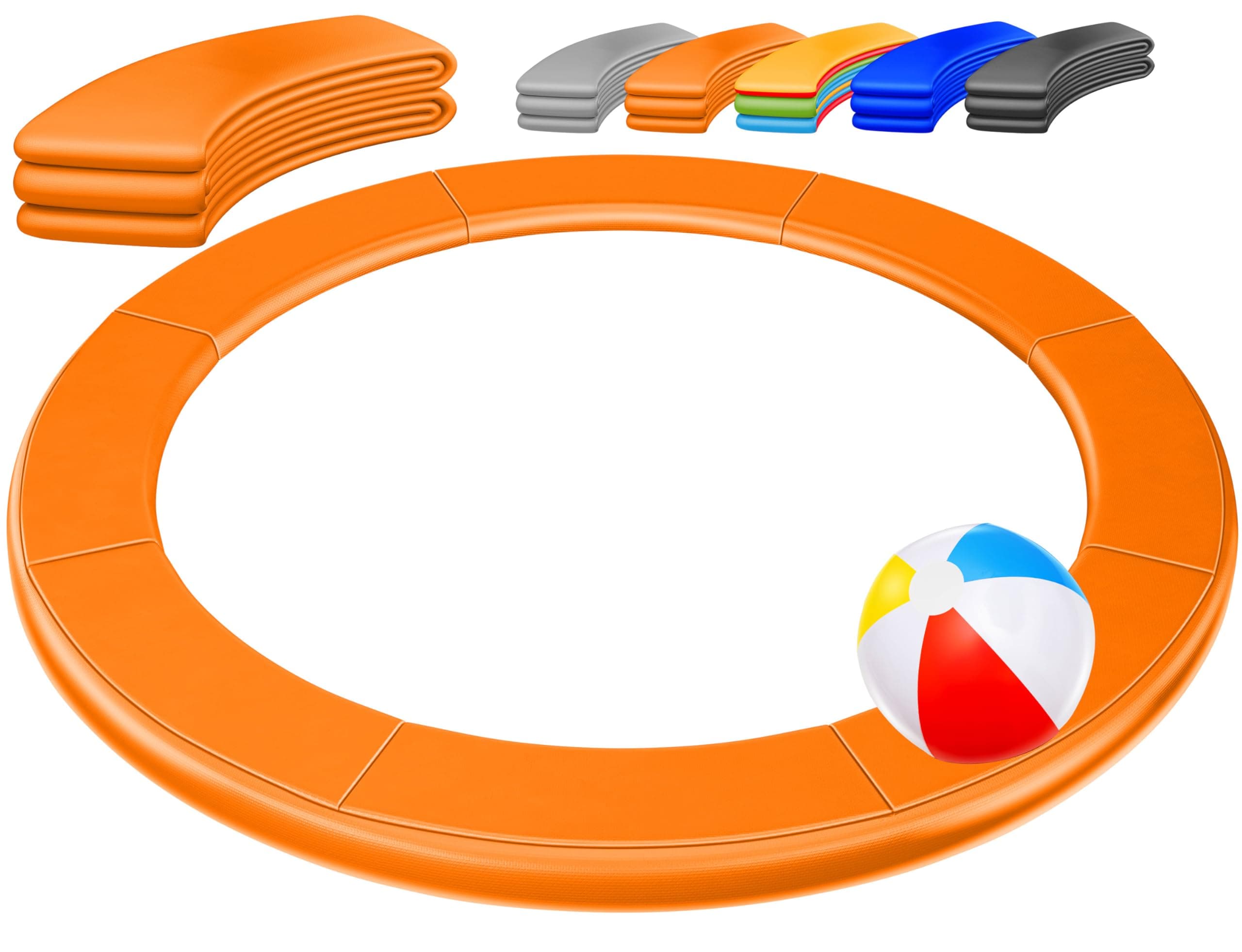 KESSER® - Trampolin Randabdeckung Ø 244, 305, 366, 426 cm, 30cm breit 100% UV-beständig reißfest Federabdeckung inkl. Beachball