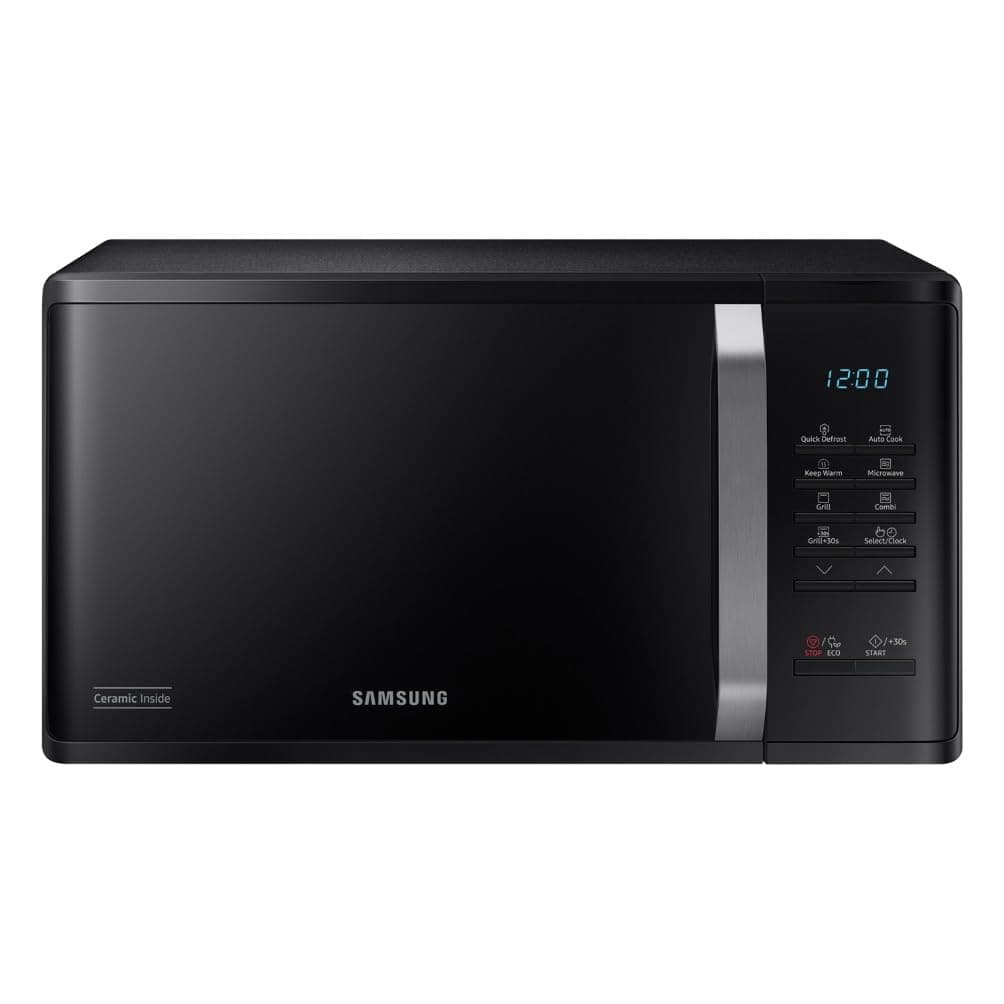 Samsung Forno a Microonde Grill Cottura Croccante MG23K3523CKE1 con Piatto Doratore incluso, Programmi Automatici, Quick Defrost, Capacità: 23L, Colore: Nero, LxAxP: 48,9 x 27,5 x 39,2 cm