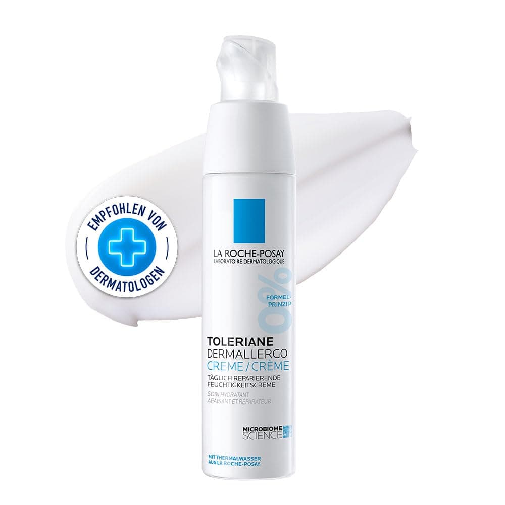 La Roche Posay Toleriane Dermallergo, Crema Lenitiva per Pelli a Tendenza Allergica, Arrossamenti Ridotti e Irritazioni Alleviate, Adatta alle Pelli Sensibili, Con Sphingobioma e Neurosensine, 40 ml