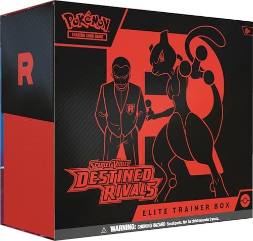 Pokémon TCG: Scarlet & Violet—Destined Rivals Elite Trainer Box (1 Full-Art Promo Card, 9 Boosters & Premium Accessories)