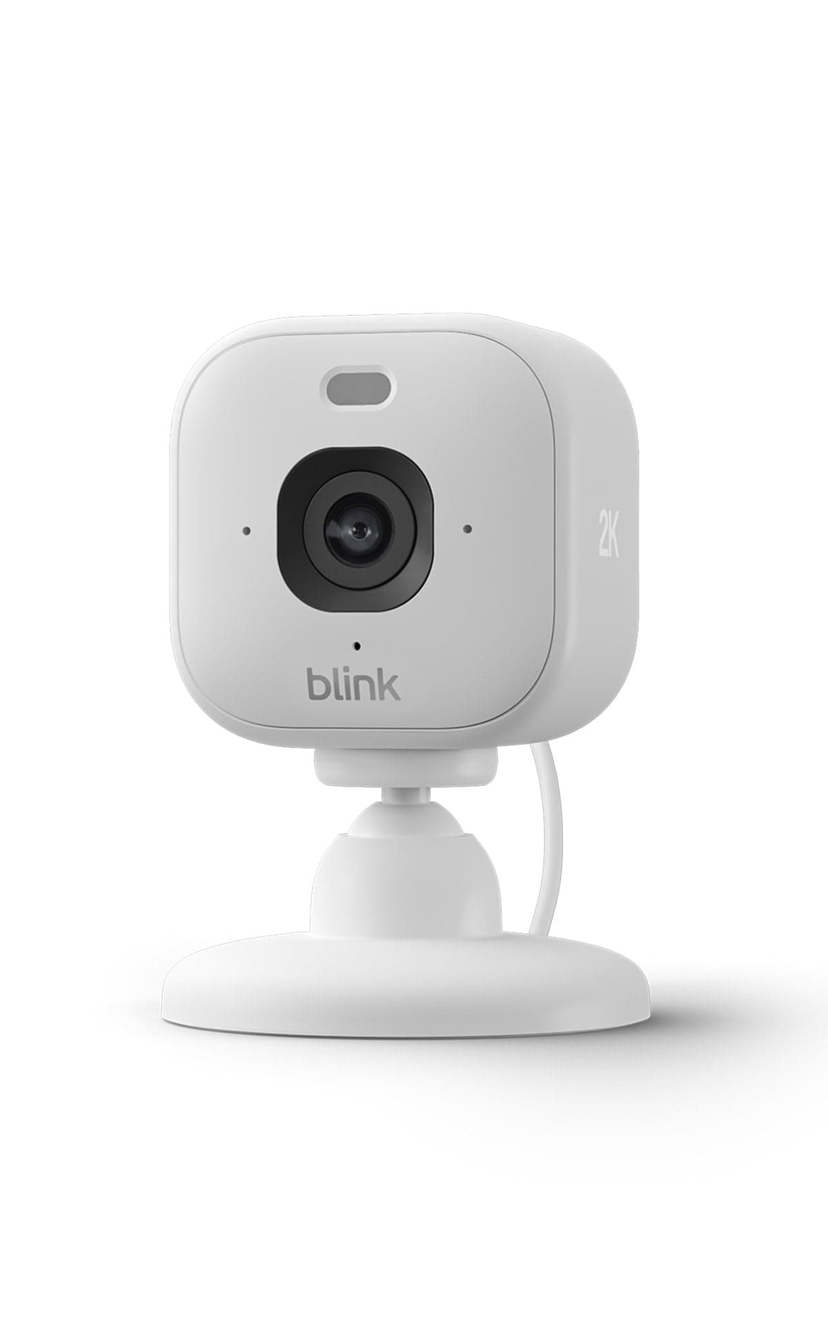 Blink Mini 2K+ (neueste Generation) Überwachungskamera für den Innenbereich | Sicherheitskamera mit Netzstecker für zuhause | 2K-Videoauflösung, 4-fach-Zoom, Nachtsicht in Farbe | 1 Kamera – Weiß