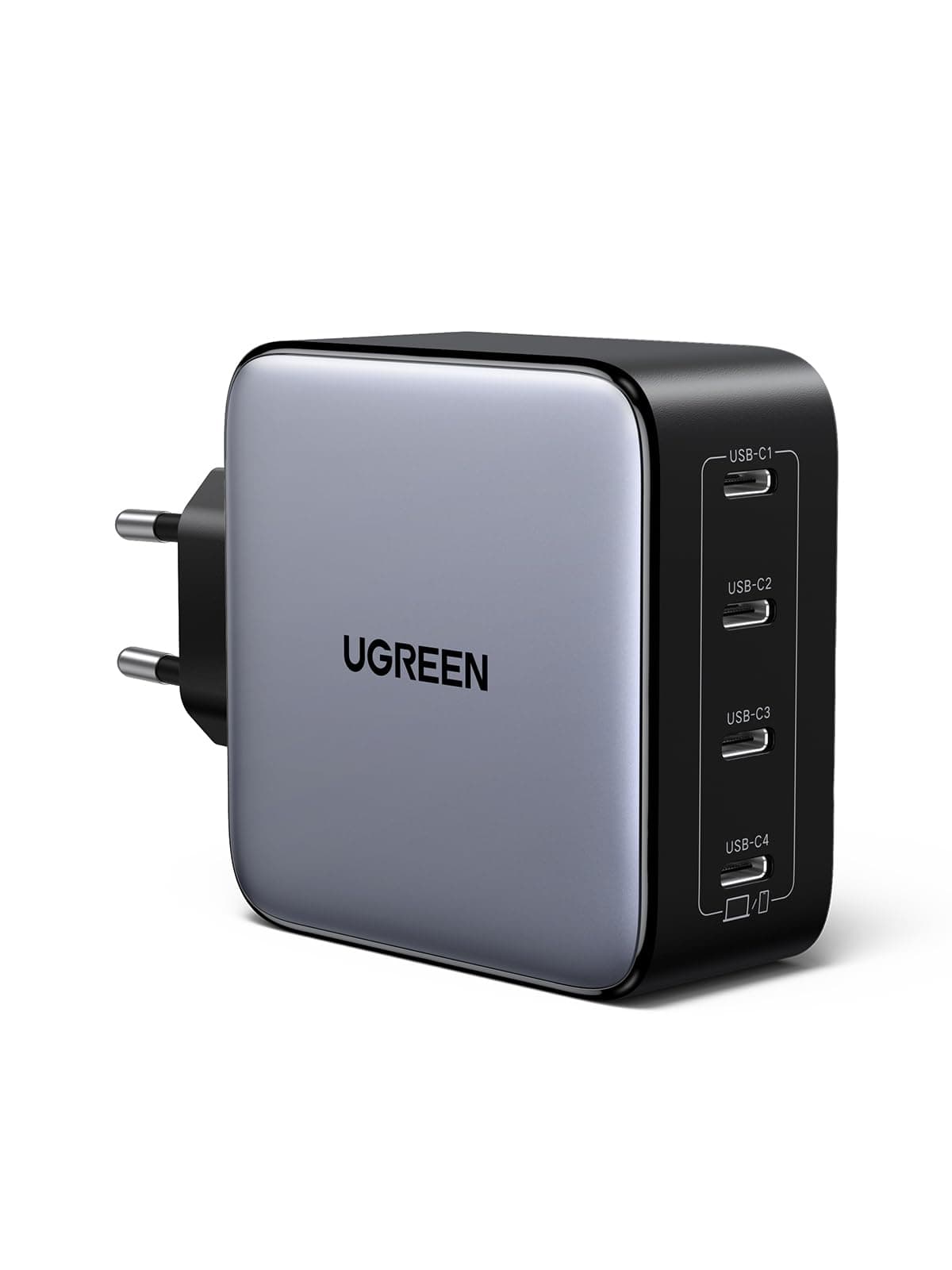 UGREEN Nexode 100W USB C Ladegerät mit 4X USB-C Ports GaN Netzteil Mehrfach PD Charger unterstützt PPS 45W kompatibel mit MacBook, HP Laptop, iPad Air, iPhone 17, Galaxy S24