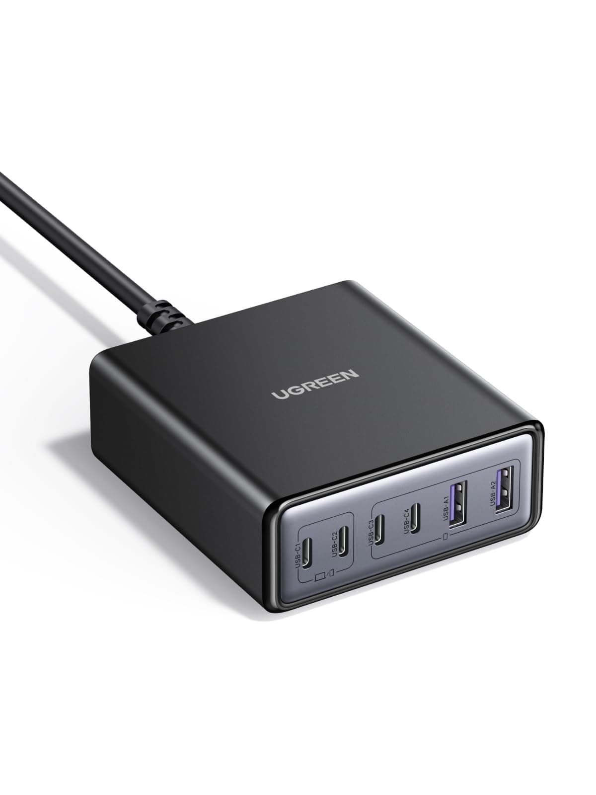 UGREEN 100W USB C Ladegerät 6-Port Ladestation 65W GaN Netzteil PPS Schnellladegerät Mehrfach kompatibel mit MacBook Pro/Air, iPhone 17-8 Serien, Galaxy S25, S24, A15, Pixel 9, iPads