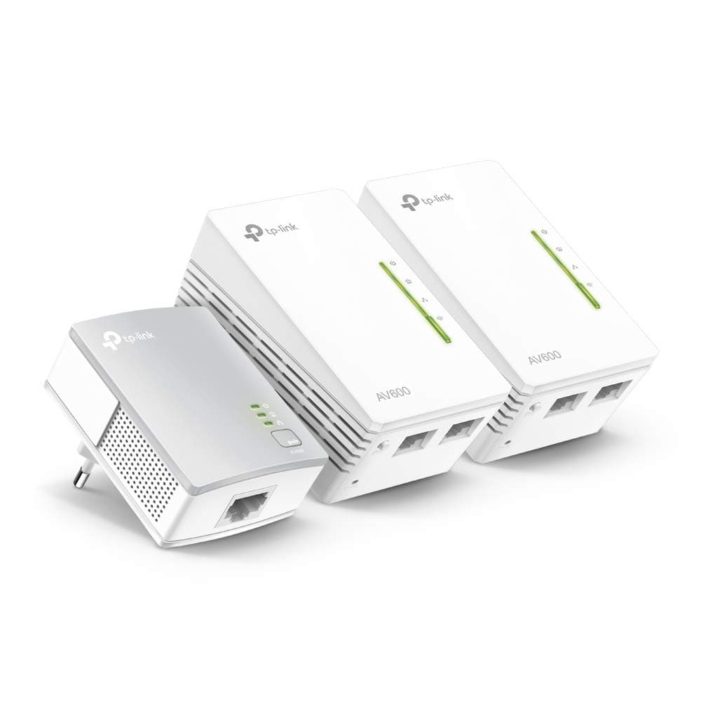 TP-Link TL-WPA4220T KIT - CPL 600 Mbps avec 2 Ports Ethernet, 1 CPL Filaire + 2 CPL Wi-Fi - étendez votre connexion Internet dans chaque pièce de la maison