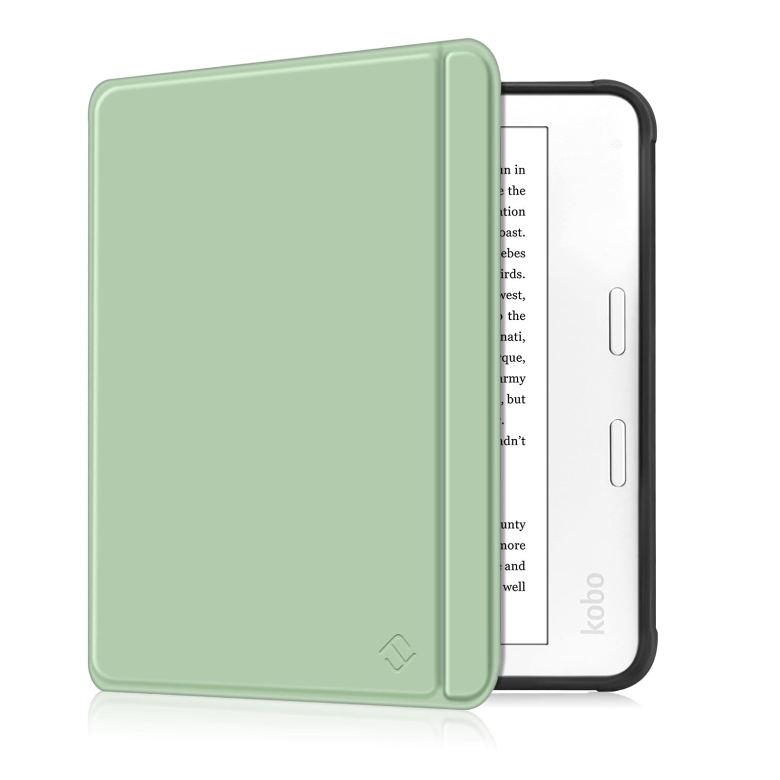 Fintie Hülle für Tolino Vision Color (2024)/Vision 6 (2021) & Kobo Libra Color (2024)/Libra 2 (2021) 7 Zoll eReader - Superleicht Soft TPU Schutzhülle mit Auto Schlaf/Wach, Agavengrün