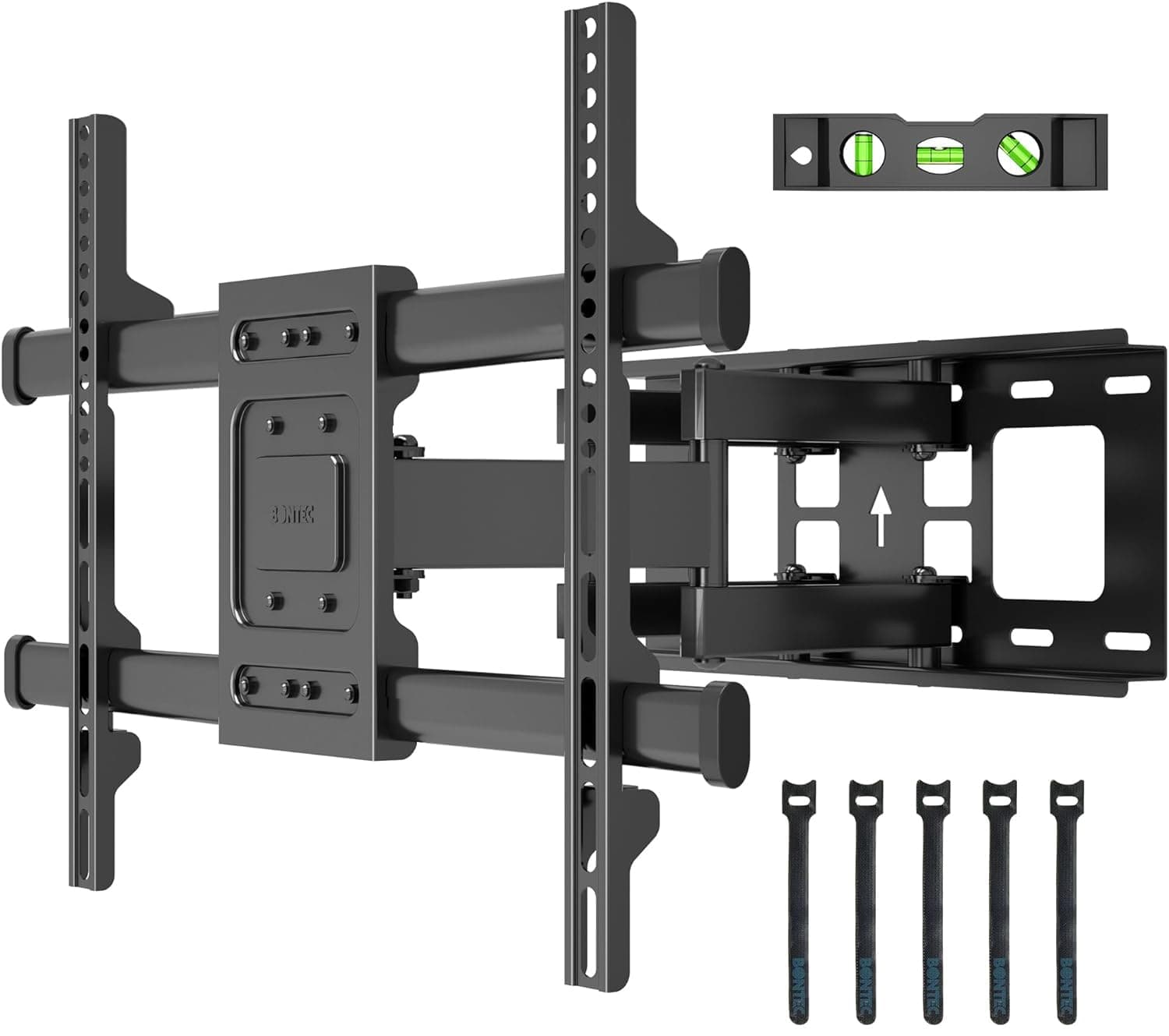 BONTEC Supporto da Parete per TV da LED LCD 32-85 pollici, Staffa TV con Movimento Inclinabile ed Estendibile, per Muro Staffa Ultra Resistente a 60kg, Max VESA 600x400mm