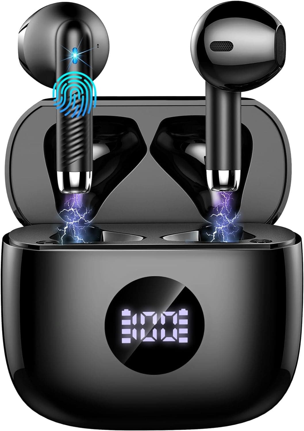 Cuffie Bluetooth Auricolari Bluetooth 5.4, Cuffie Wireless con 4 ENC Cancellazione Rumore Mic, Cuffie in Ear 40 Ore di Riproduzione, Cuffie Senza Filo HiFi Stereo IP7 Impermeabili per iOS & Android