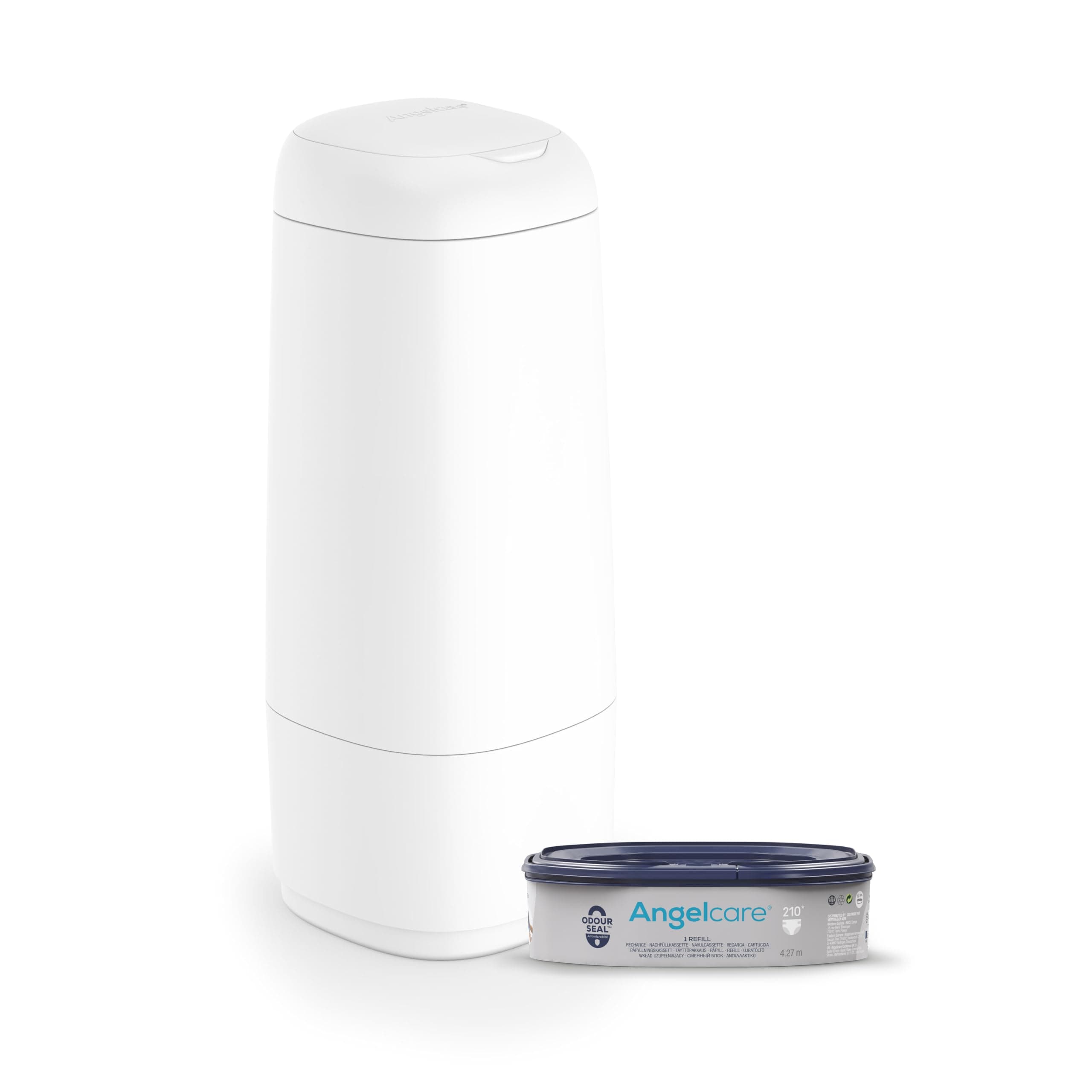 Angelcare Original Dress-Up XL Windeleimer, 5 x weniger Folienverbrauch, Umweltfreundlicheres System mit 1 Nachfüllkassette