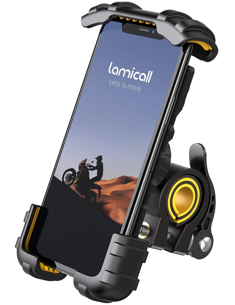 Lamicall Supporto Telefono Bicicletta, Supporto Telefono Motociclo - Manubrio Porta Cellulare per iPhone 17 16 15 14 13 12 Pro Max Plus Mini Xs Xr 8 7, Samsung S10 S9 S8, 4.7-6.8 Pollici Smartphones