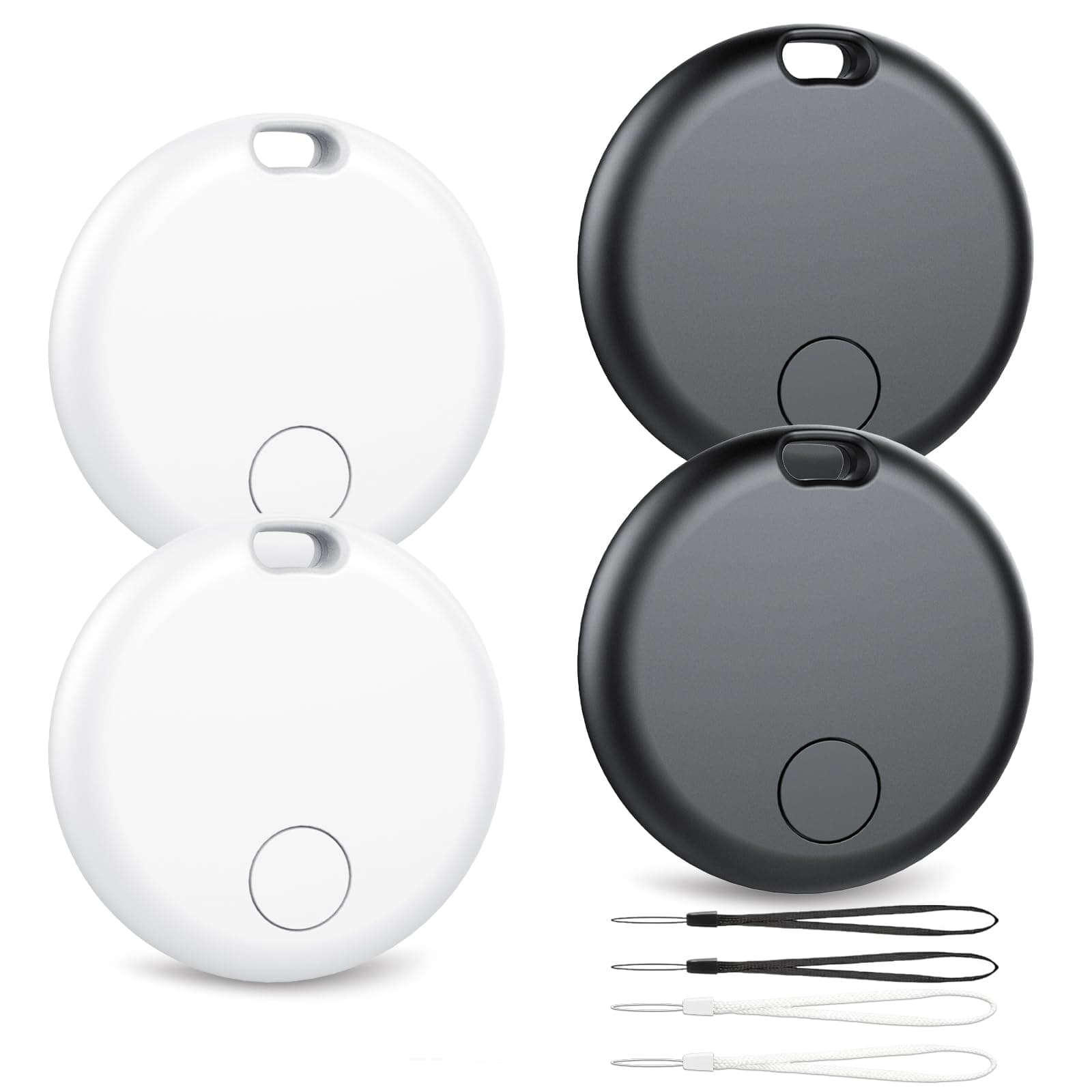 Android Smart Tracker Tag, Localizador Bluetooth Compatible con Google Find Hub (Solo Android), Air Tracker Tag Llavero para Maleta, Llaves, Equipaje, Impermeable IP68 (Paquete de 4)