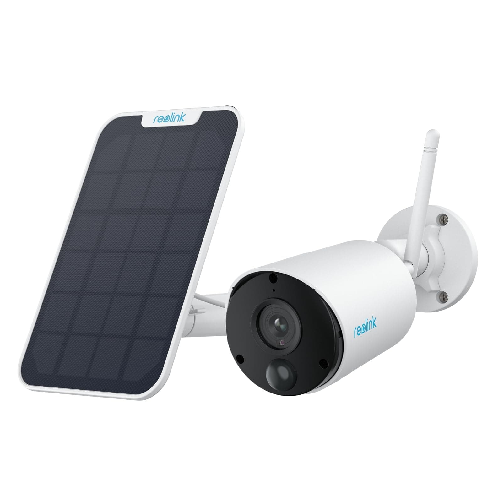 Reolink 2K Überwachungskamera Aussen Akku, Kabellose Solar WLAN Kamera Outdoor mit PIR- & KI-Erkennung, 2,4GHz Wi-Fi, IR-Nachtsicht, Zeitraffer, 2-Wege-Audio, Wetterfest, Argus Eco 3MP mit Solarpanel