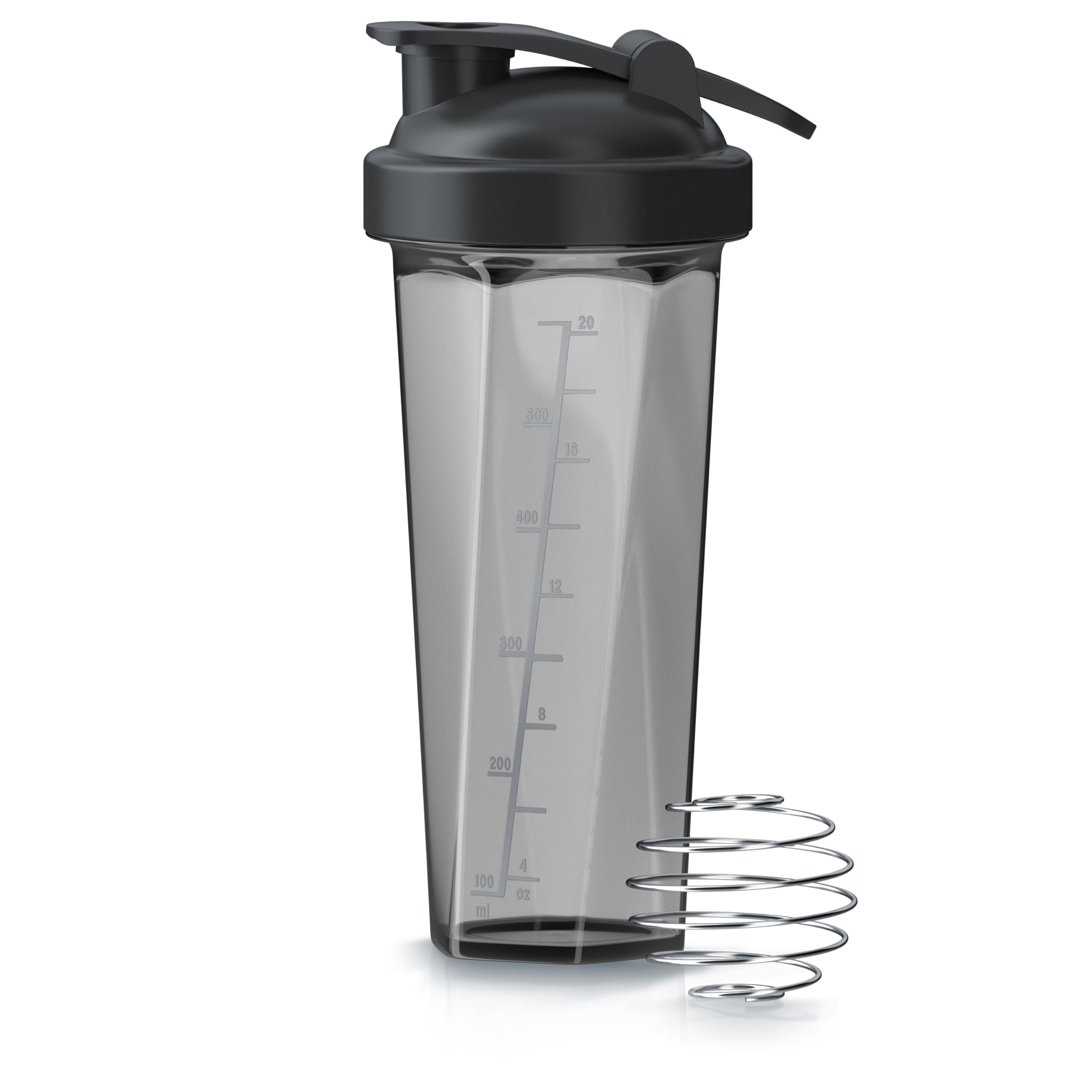Arendo - Eiweiß Shaker mit Kugel - 700 ml – Protein Shaker mit Messskala - keine Klumpen - BPA-frei - Shaker Bottle – für Fitness, Sport & Freizeit – spülmaschinenfest
