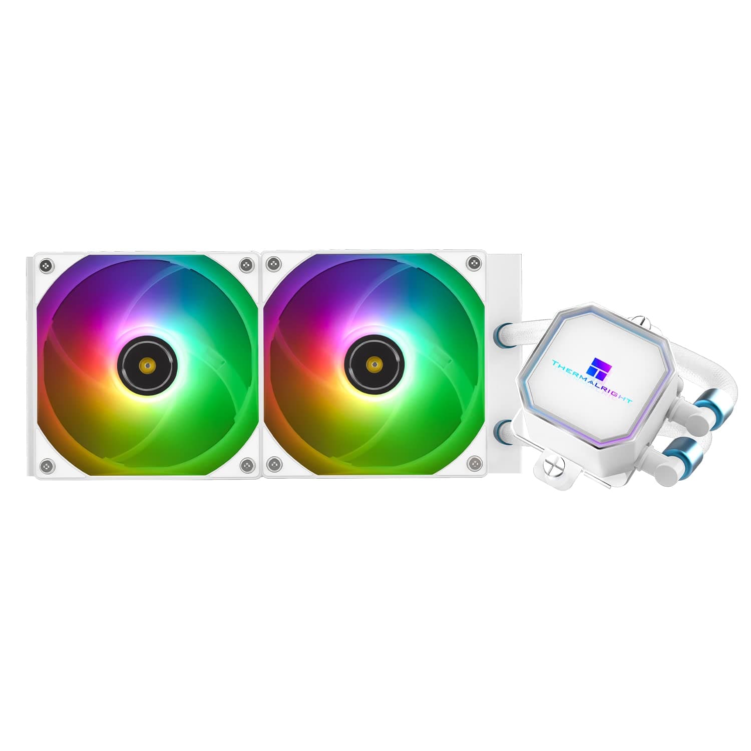 Thermalright Frozen Prism 240 White ARGB CPU líquida enfriador de agua con ventilador ARGB PWM, 120 mm, enfriador de agua para AMD/AM4/AM5, INTEL 1700/1150/1151/1200/2011