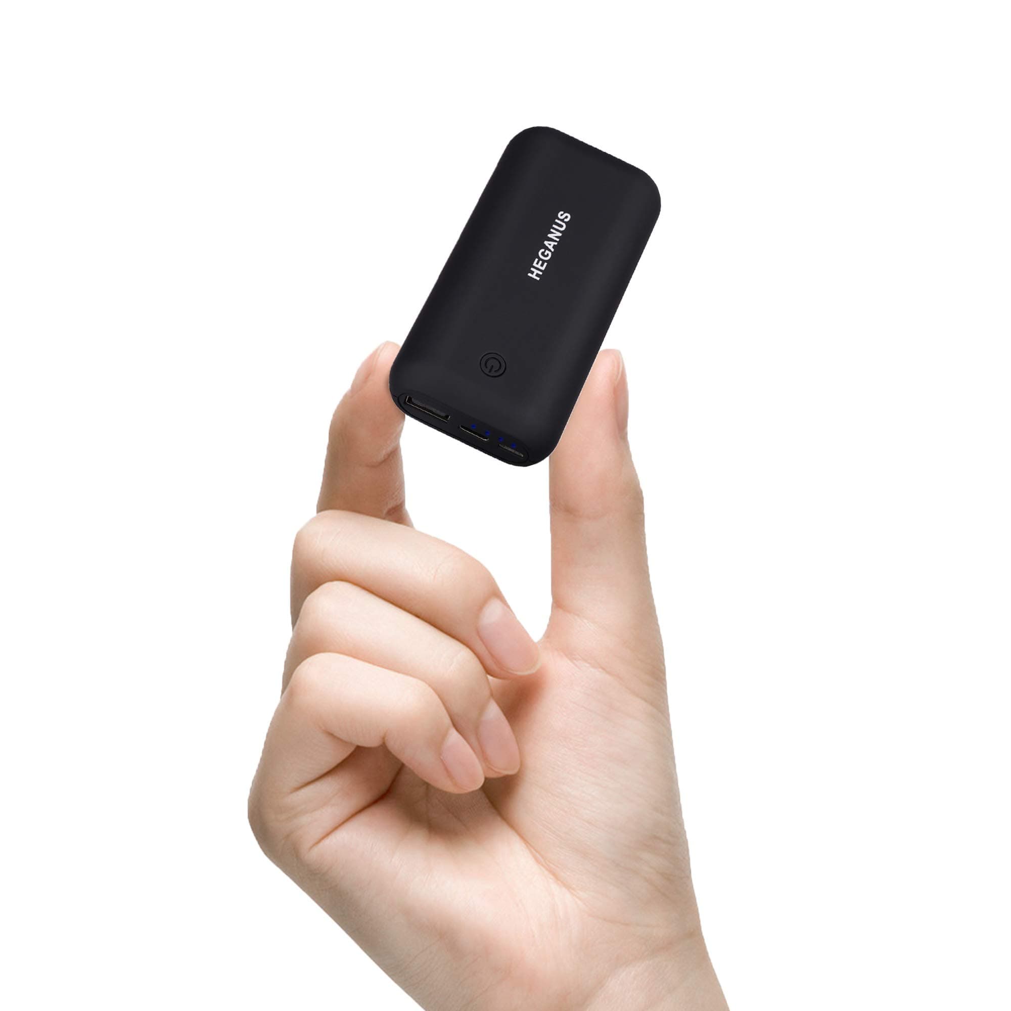 Batería Externa compacta de 10.000 mAh, pequeña Pero Fuerte, con Micro + USB C, Cargador de teléfono móvil, batería Externa compacta