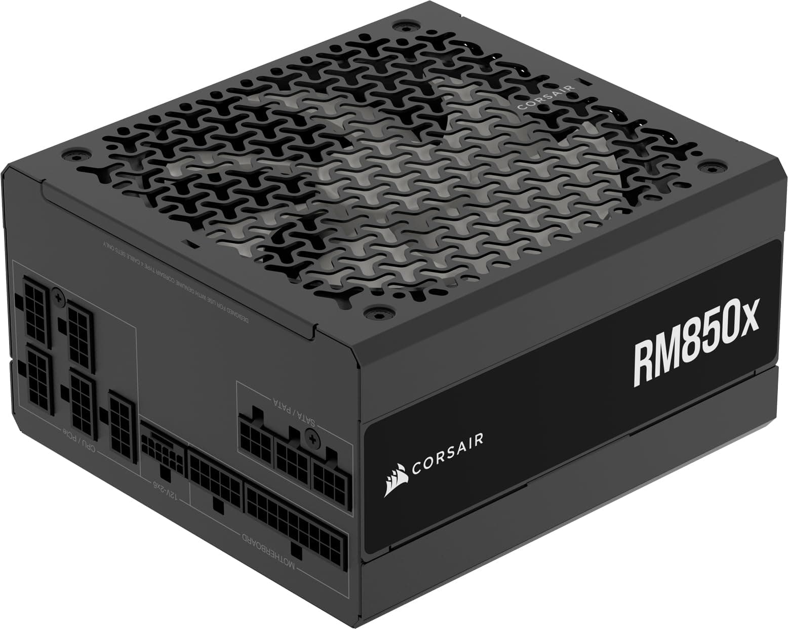 CORSAIR RM850x Alimentation ATX entièrement modulaire et silencieuse – Conformité ATX 3.1 – Prise en Charge PCIe 5.1 – Efficacité Cybenetics Gold – Connecteur natif 12V–2x6 – Noir