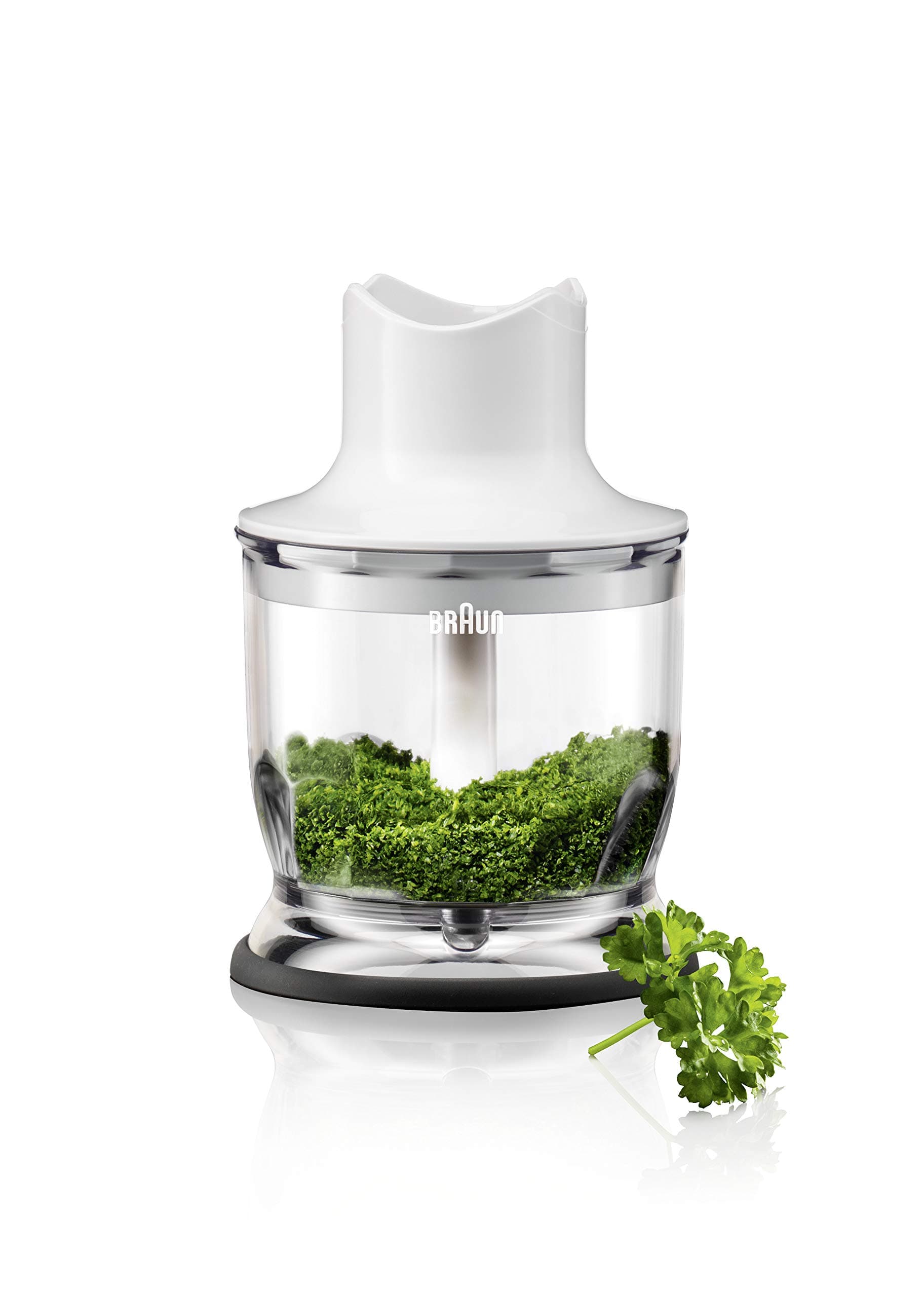 Braun MQ20 - Accessorio Mini Tritatutto MultiQuick, Sistema EasyClick, Lama in Acciaio Inox, Lavabile in Lavastoviglie, Senza BPA, 350 ml, Bianco