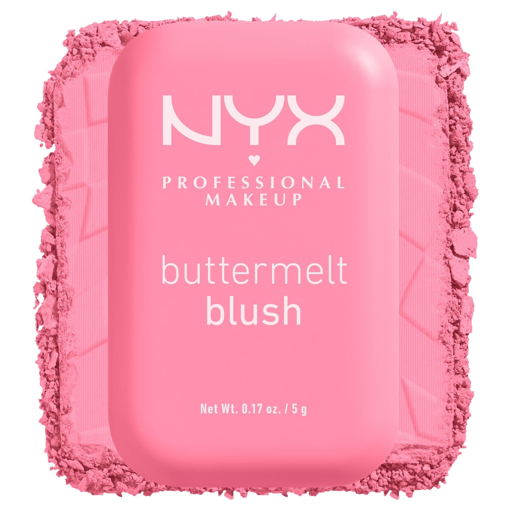 NYX Professional Makeup Blush in Polvere, Per un Look Fresco e Colorato, Arricchito con Burro di Mango, Mandorle e Karitè, Sfumabile, Buttermelt, Tonalità: Butta Together, 5 g