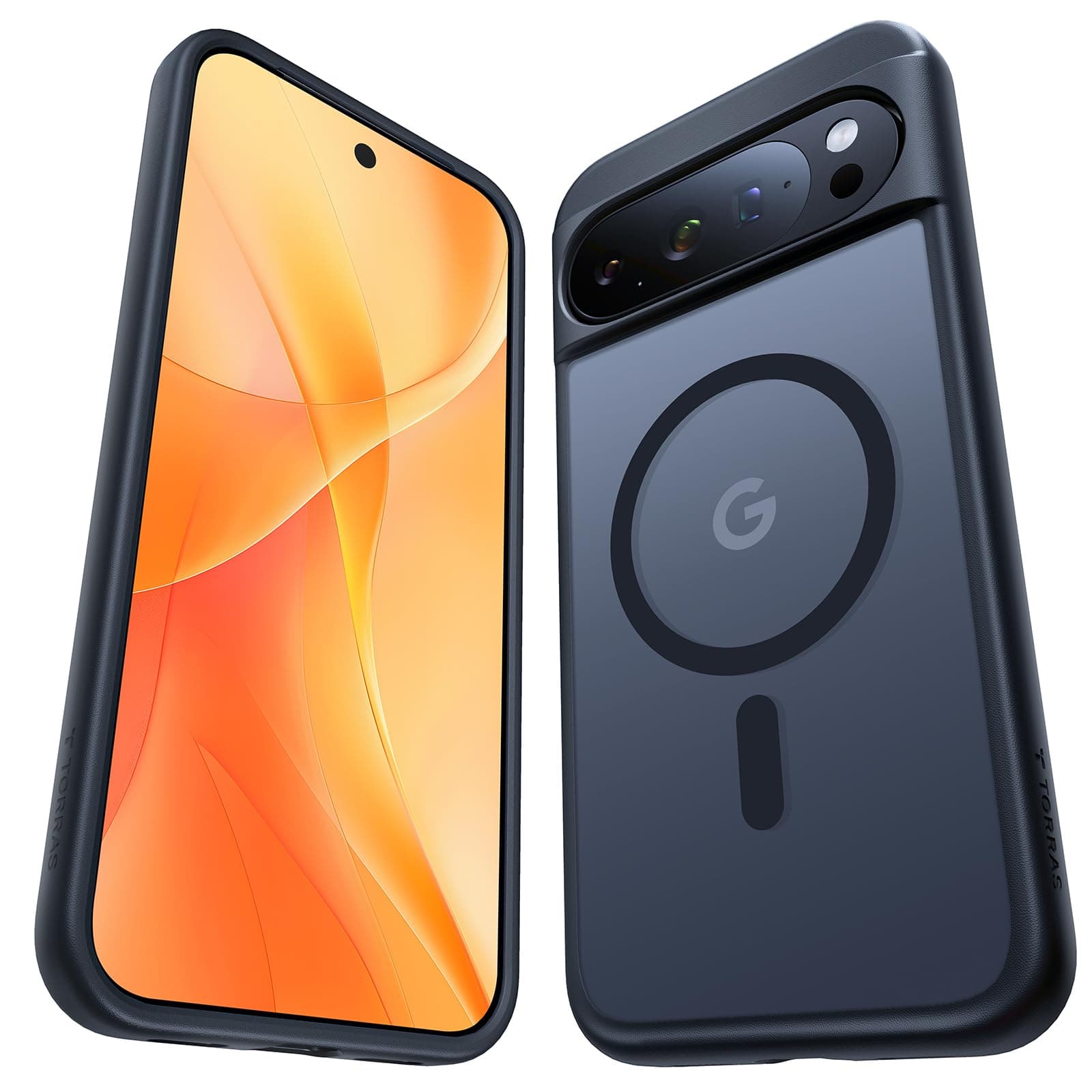 TORRAS für Google Pixel 10 Pro XL Hülle mit MagSafe 3,66m Zertifizierte Militärschutz Stoßfest 19N Starke Magnetkraft 45W Schnellladung Samtige Dünn Case für Pixel 10 Pro XL Handyhülle Matt Schwarz