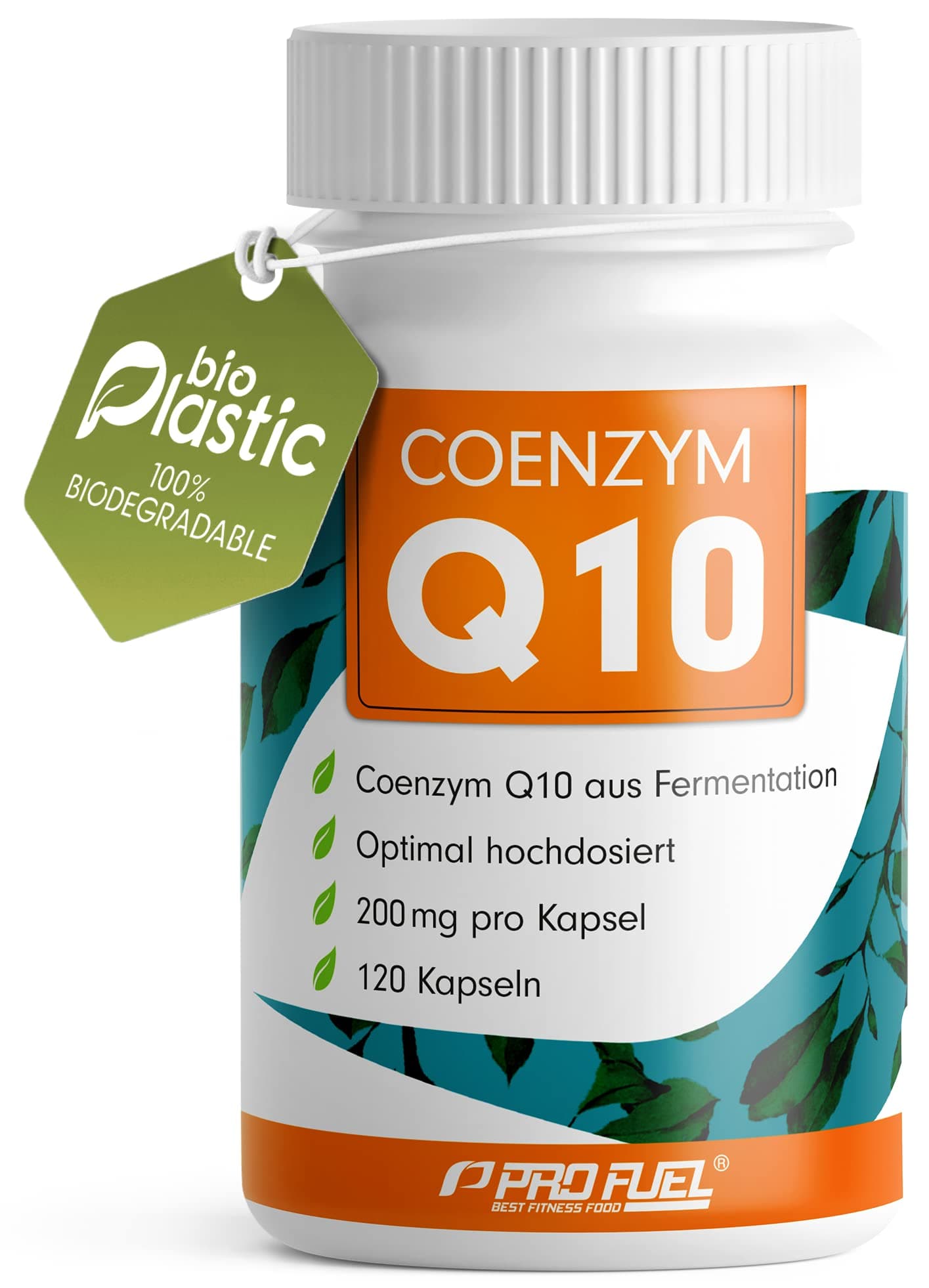 Q10 Kapseln hochdosiert 120x mit 200mg Coenzym Q10 pro Kapsel - hochwertiges Coenzym Q10 (vegan) aus Fermentation - laborgeprüft mit Zertifikat - 100% vegan - Vorrat für 4 Monate