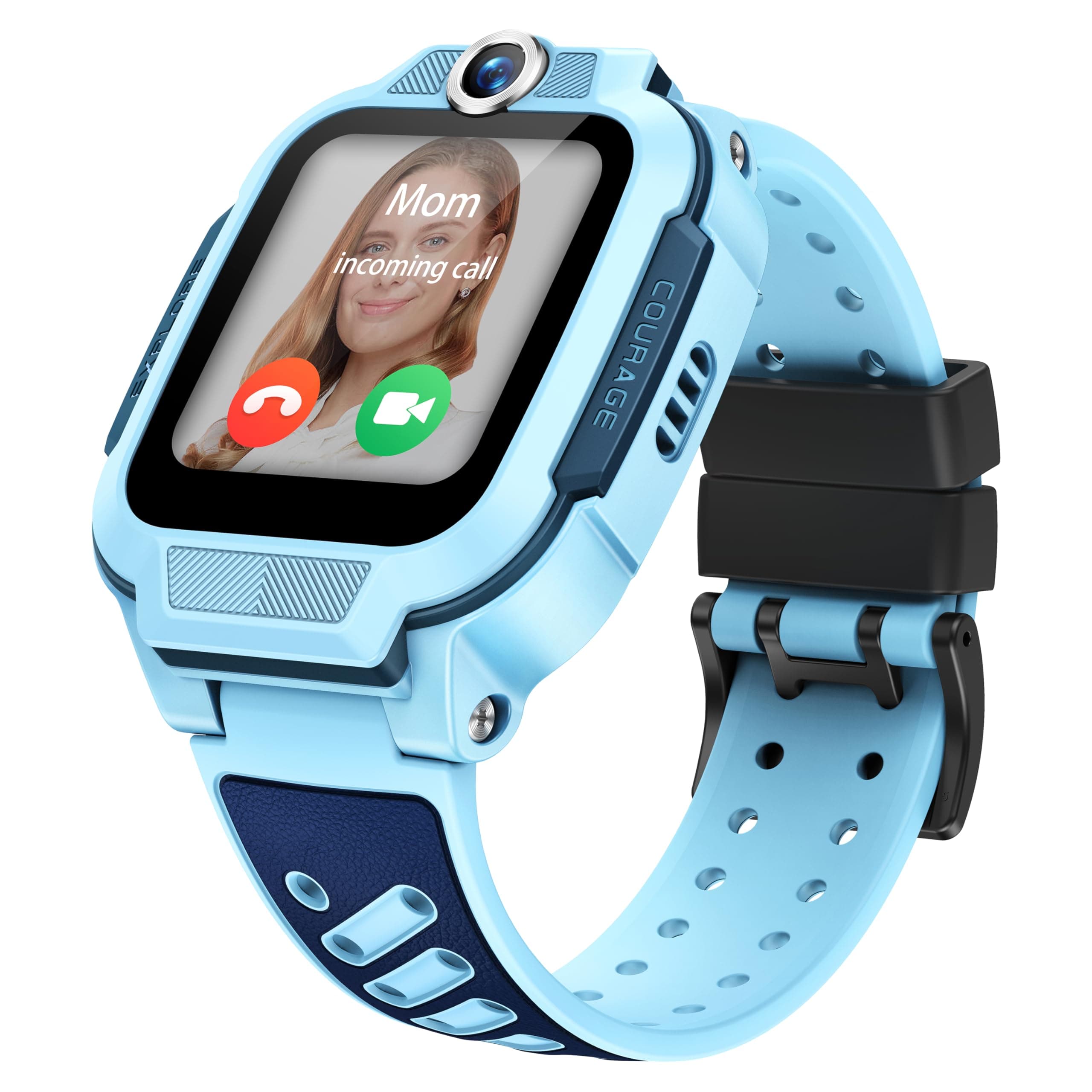 imoo Z3, Reloj Inteligente niño, Reloj niños GPS y Llamadas, SIM, videollamadas HD, Control Parental, Modo Colegio, protección IPX8, SOS, Pantalla táctil 1,5", niños (Azul)