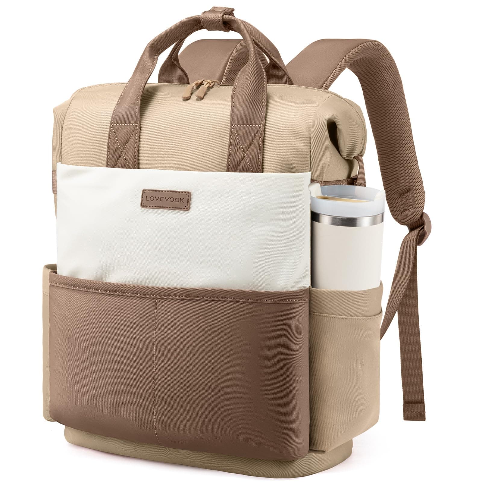 LOVEVOOK Rucksack Damen Laptop Rucksäcke mit Laptopfach 15.6 Zoll Schulrucksack Schultasche Backpack Tagesrucksack Wasserdicht für Schule Reise Uni Business