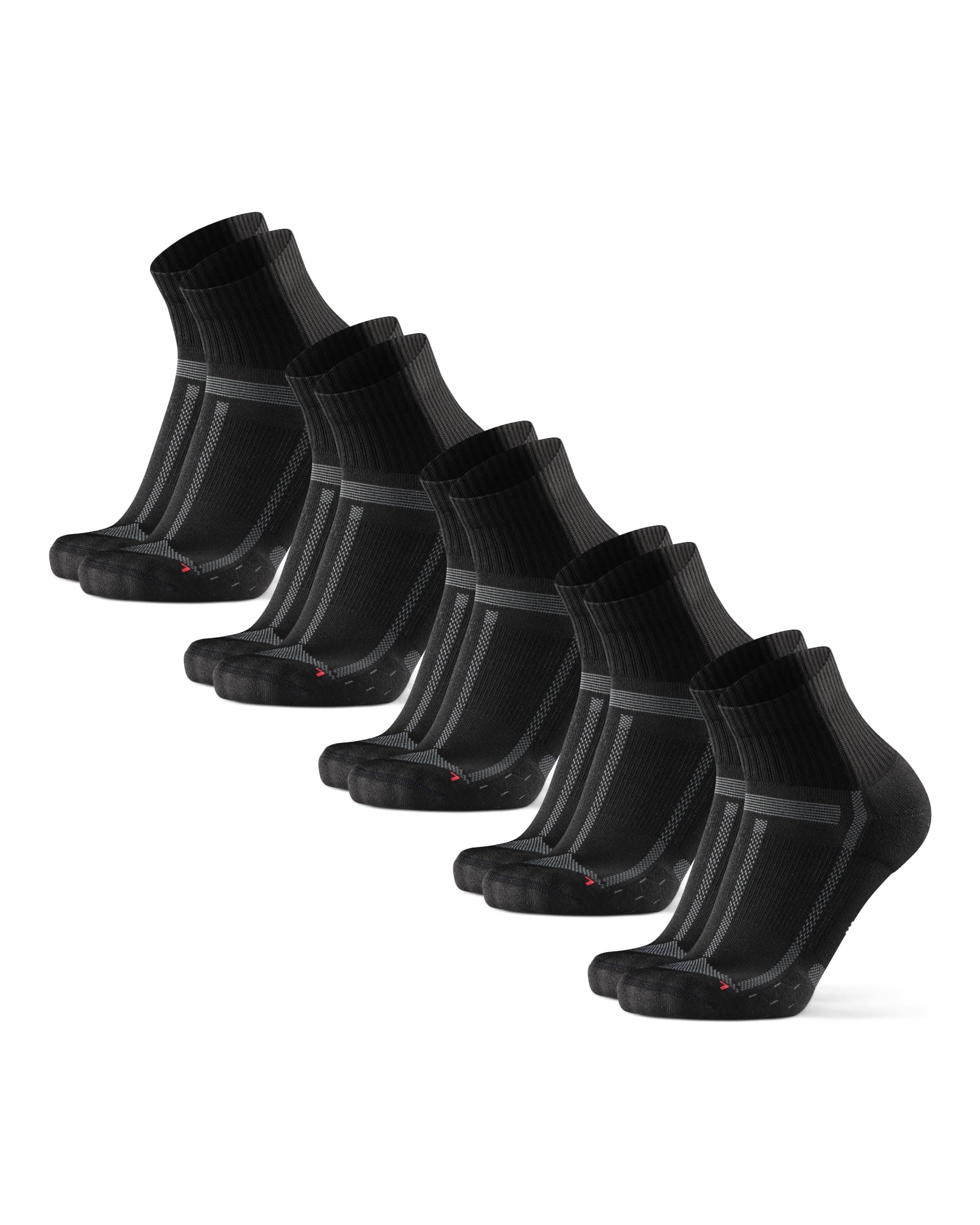 DANISH ENDURANCE Calcetines de Running Unisex, Antideslizantes, Calcetines Antiampollas para Hombre y Mujer, 3 Pack