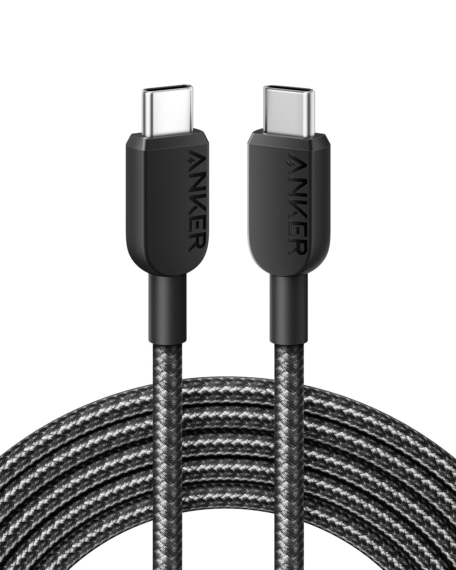 Anker USB C Kabel, 310 60W USB C Ladekabel 3m, USB C auf USB C Kabel für iPhone 16/15 Serie, MacBook Pro/Air, iPad Pro/Air, Galaxy S24, Pixel, Switch, LG und mehr (USB 2.0)